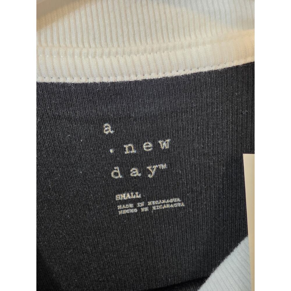 3 PACK A New Day Size S Women’s Black White Crew Neck Short Sleeve T-Shirt - Picture 4 of 5